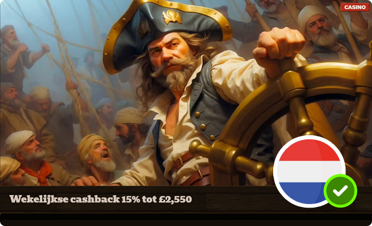 FatPirate Wekelijkse cashback bonus