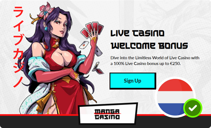 Manga Casino live cashback bonus