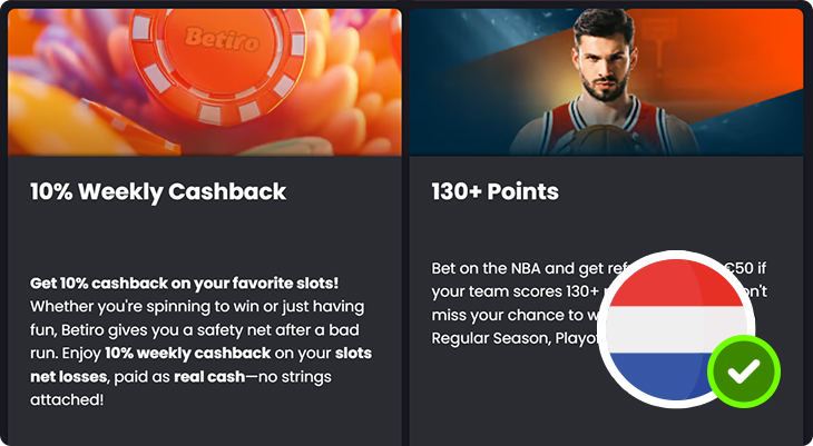 Betiro Casino cashback bonus