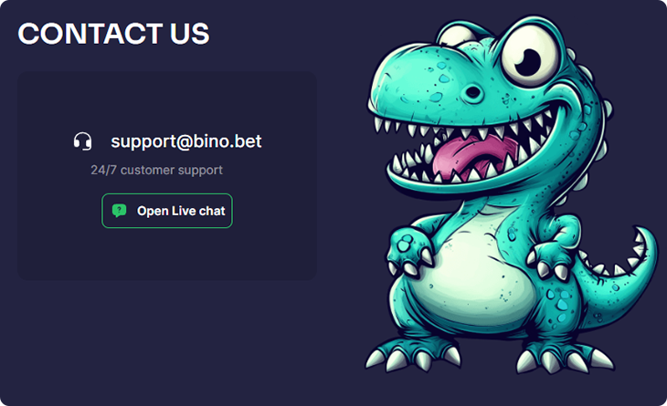 Binobet Casino klantenservice
