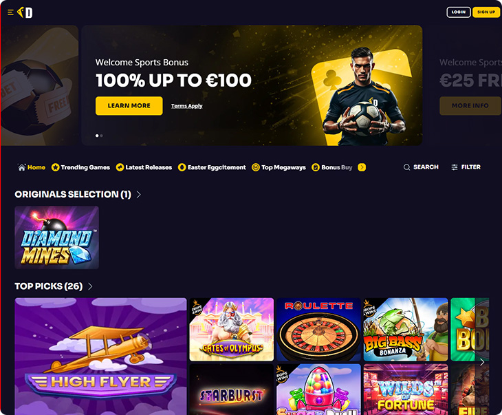 Dazzlehand Casino ontwerp