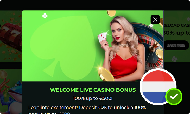 Froggybet Casino live bonus