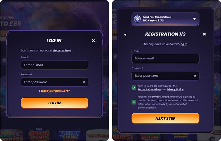 Funbet Casino inloggen en registratie