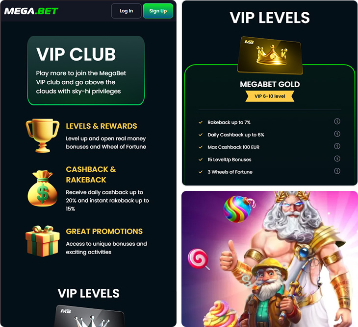 Mega.bet Casino functies