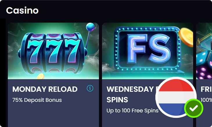 Mega.bet Casino herlaadbonus