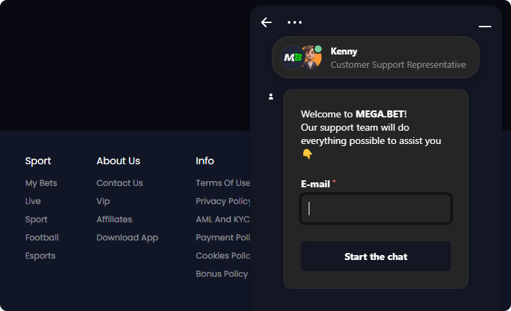 Mega.bet Casino klantenservice