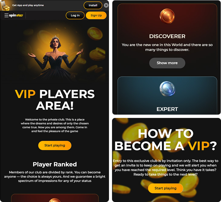 SpinStar Casino functies