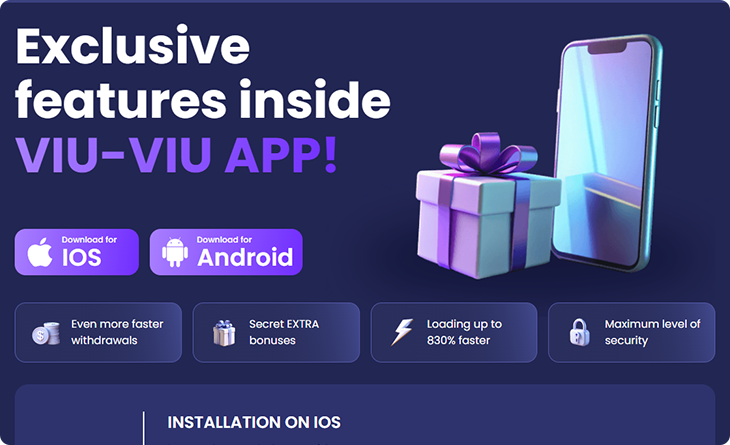 ViuViu Casino mobiele app