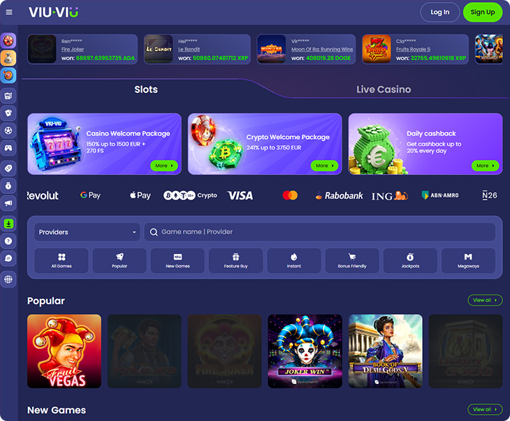 ViuViu Casino ontwerp