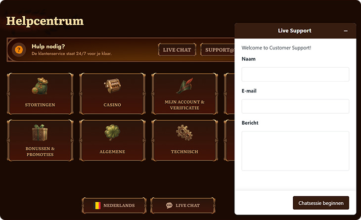 WildRobin Casino klantenservice