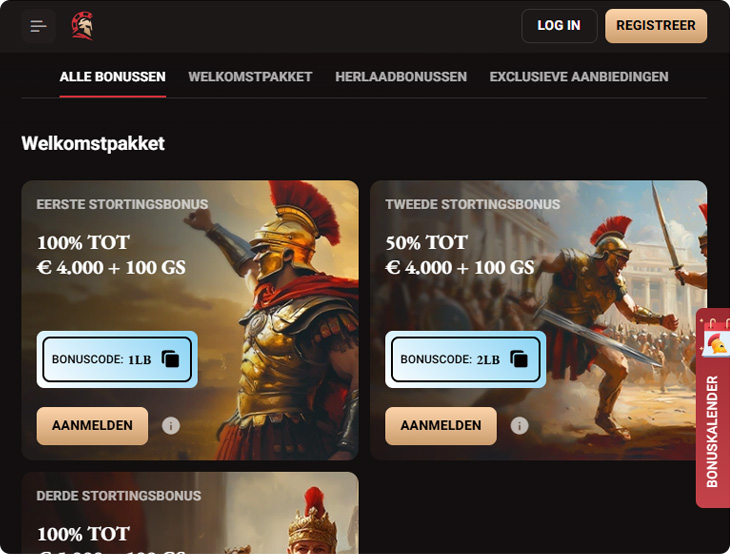 LegionBet Casino Promoties