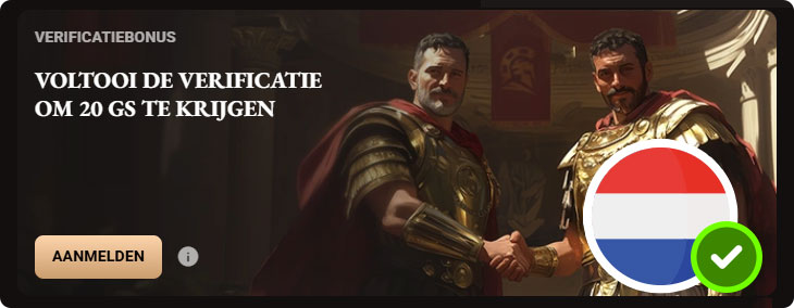 LegionBet Casino Verificatiebonus