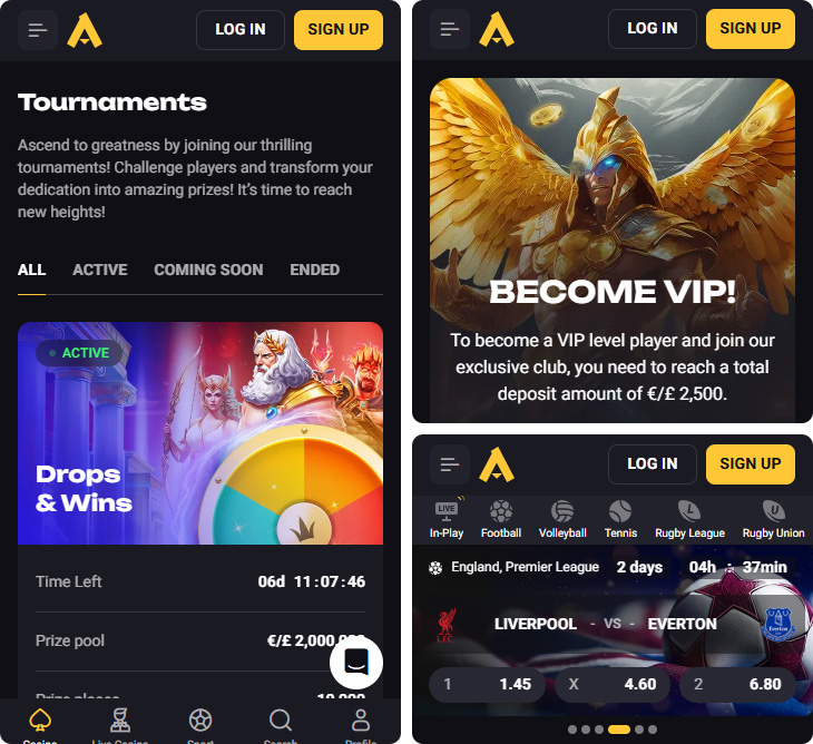 AmonBet Casino Functies