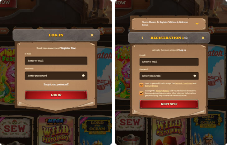 Lizaro Inloggen en Registratie