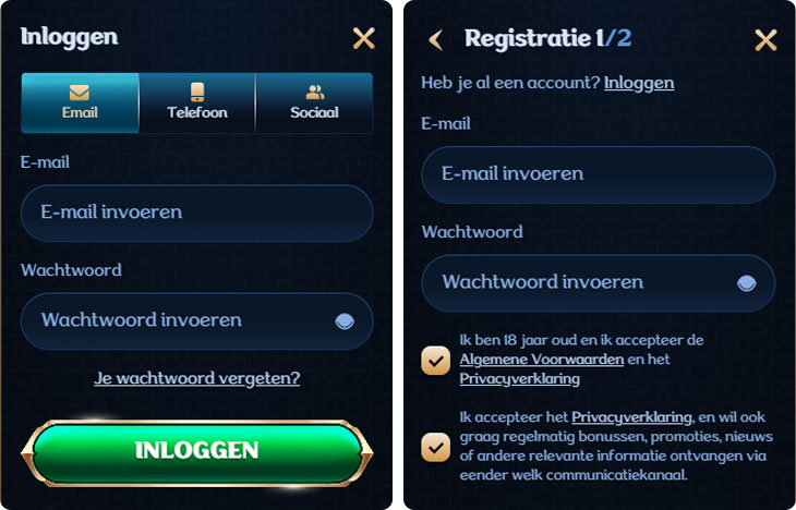 Millioner Casino Inloggen en Registratie