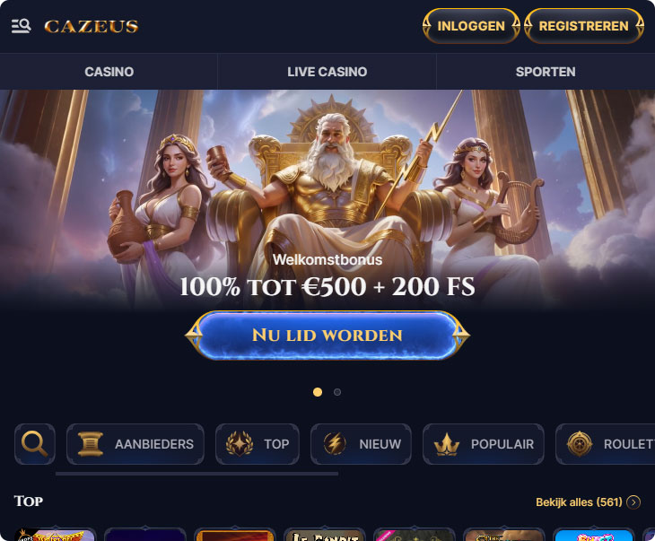 Cazeus Casino Ontwerp